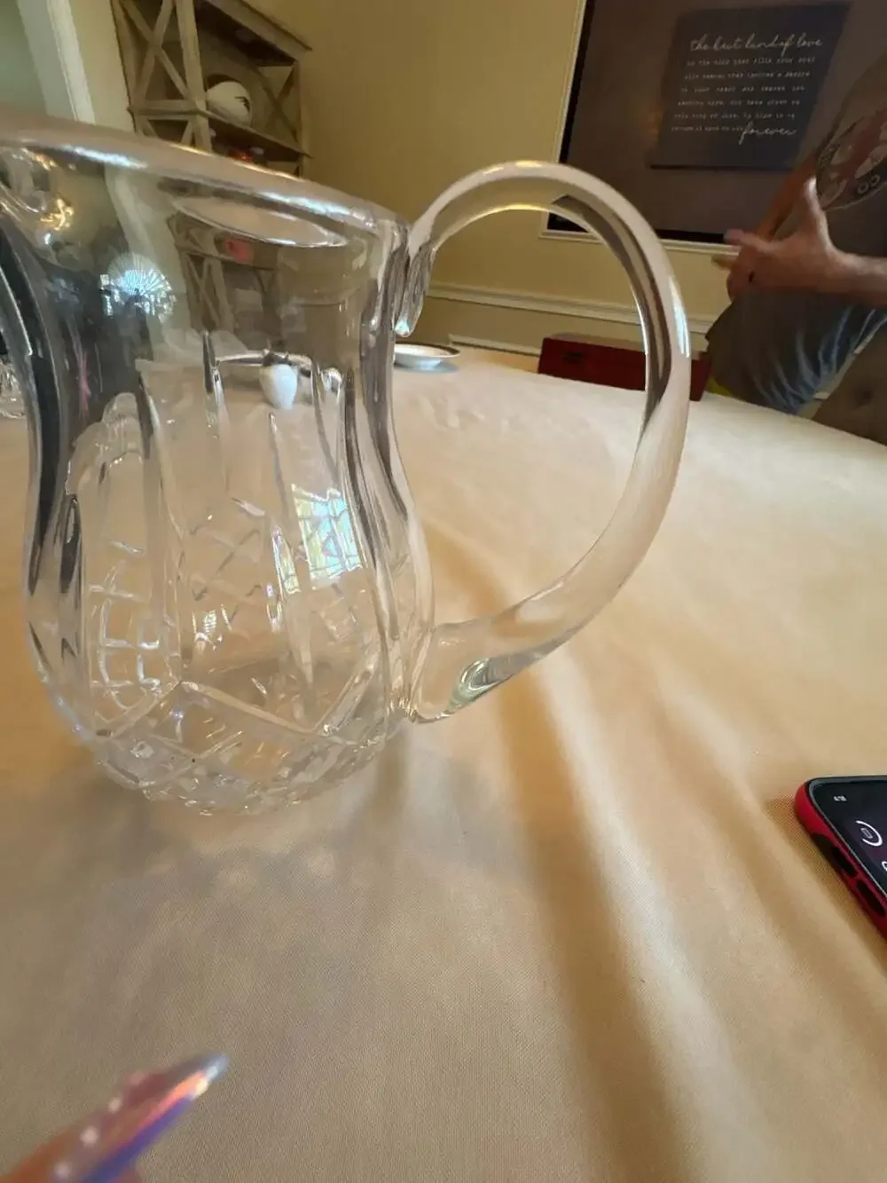 Waterford Queen Cut Crystal Water Pitcher